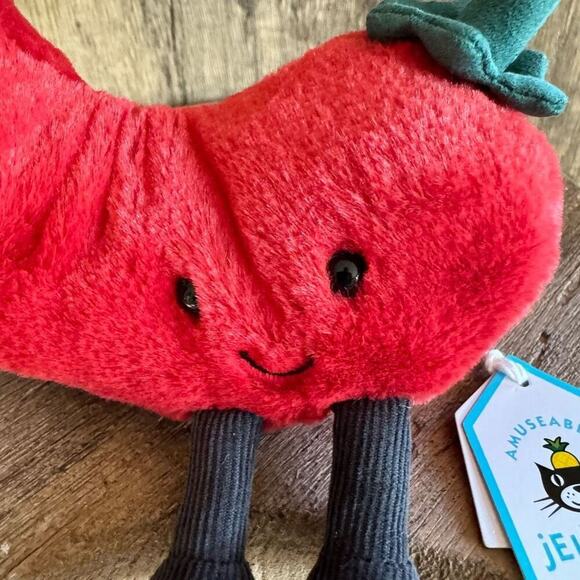 Jellycat Chili Pepper FAST SHIP NEW Amuseables - Picture 4 of 9